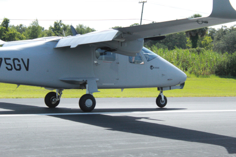 Tecnam P2006t landing roll